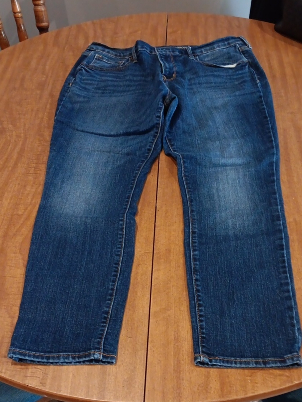 Old Navy Relaxed Fit Dark Blue Womens Jeans